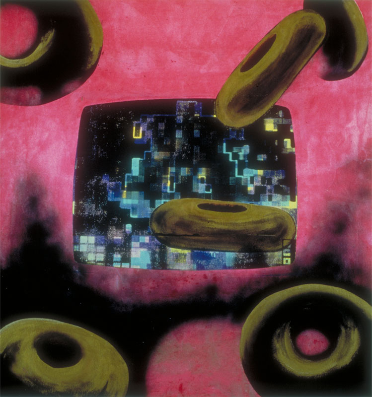 Corp, 1986. oil on canvas. 52 X 50 inches, 132 x 127 cm.