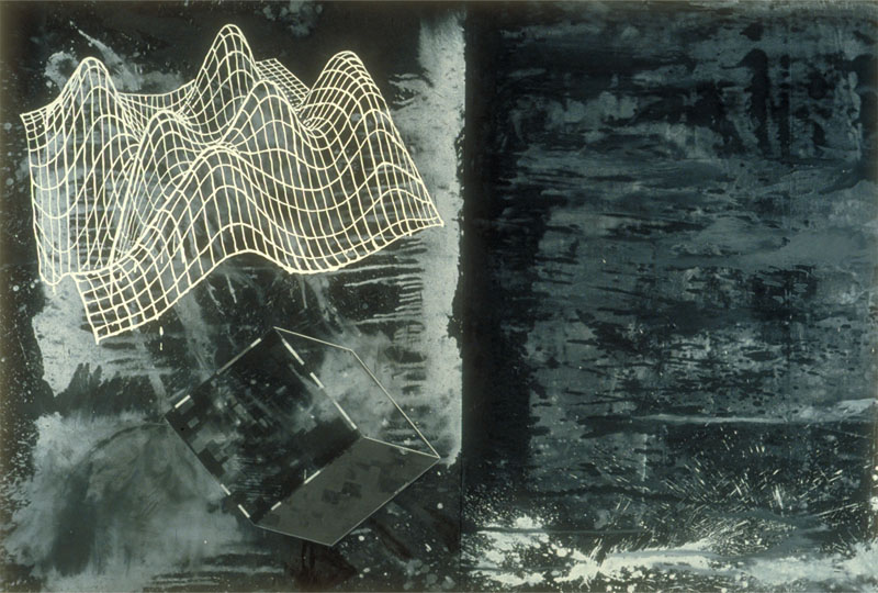 Erased Permanently in an Instant 1986. oil on canvas. 66 x 97 inches, 168 x 246 cm. private collection, New York.