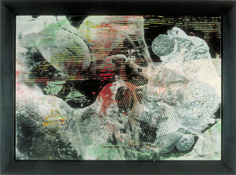 Kings of Sleep, 1990. acrylic and silk-screen on canvas. 39 x 52 inches, 99 x 123 cm. courtesy Galerie Albert Benamou, Paris. 