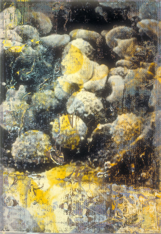 Puritan Orgy,  1993. acrylic and silk-screen on canvas. 65 x 47 inches, 165 x 119 cm.