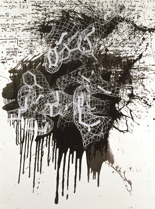 Puppet State, 2007. pigment dispersion and silk-screen on canvas. 81 x 59.5 inches, 206 x 151 cm.