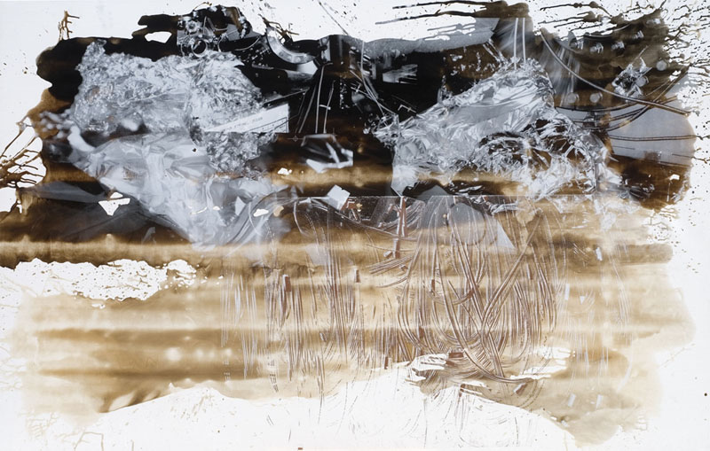 Mass Movement, 2008. pigment dispersion and silk-screen on canvas. 78 x 120 inches,  198 x 305 cm.
