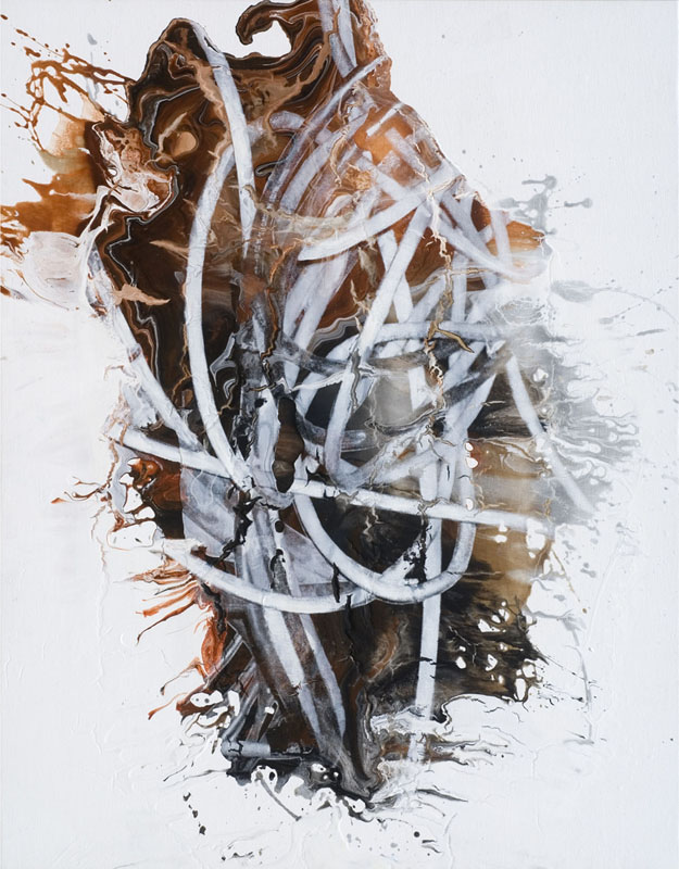 Managed Colony, 2008. pigment dispersion and silk-screen on canvas. 48.5 x 38 inches,  123 x 97 cm.