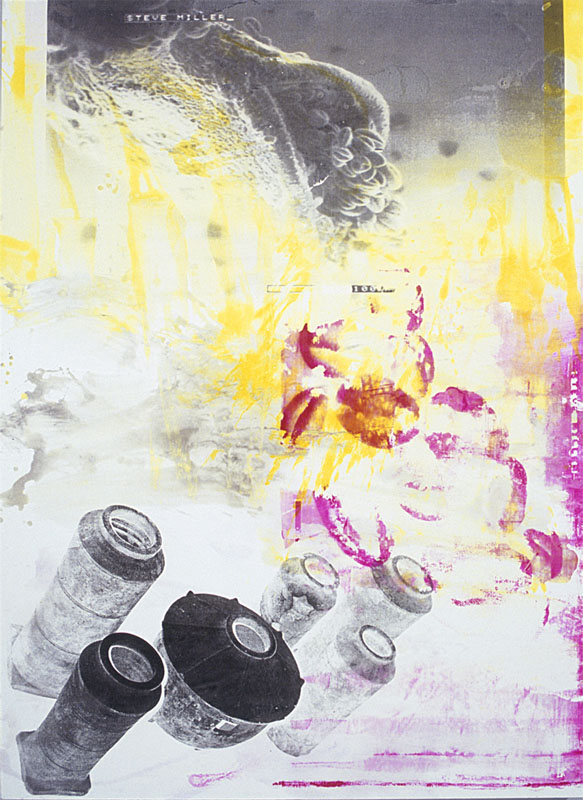 Incoming... 2000. pigment dispersion and silk-screen on canvas. 68.5 x 50 inches, 174 x 127 cm.