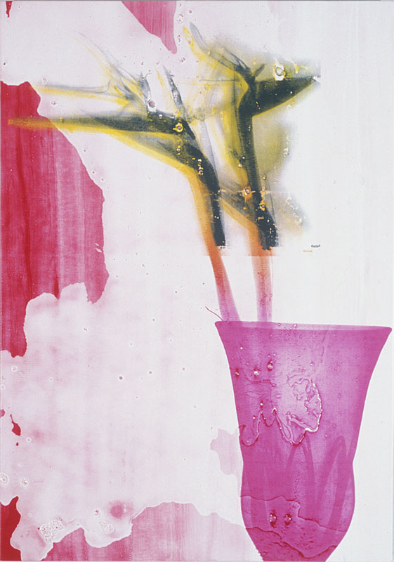 Queen of the Slipstream, 2000. pigment dispersion and silk-screen on canvas. 39 x 27.5 inches, 99 x 70 cm. Dottie Herman, Southampton, NY.