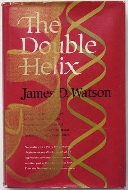 Double Helix #1, unique, 2012 silkcreen on book,  8 5/8 x 5 5/8 inches (cover)