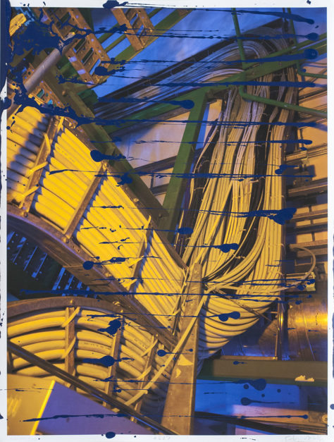 CERN #687, November 2014 Inkjet, enamel on paper, 31.5" x 24"
