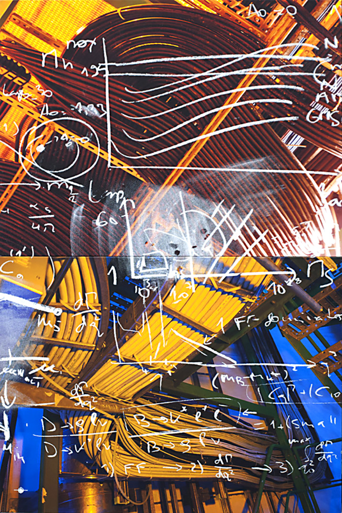 ElasticAndDiffractive May 2014 Inkjet and silkscreen on canvas 43" x 28.5"