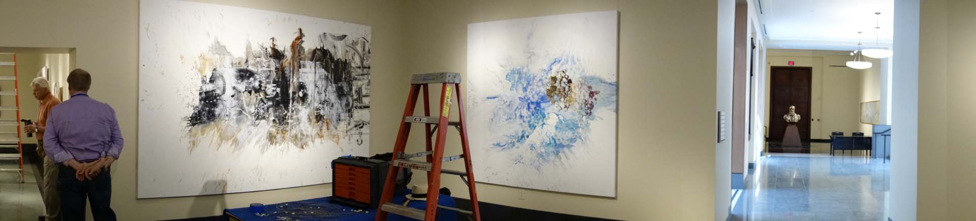 National Academy of Sciences “Crossing the Line”, installation view.